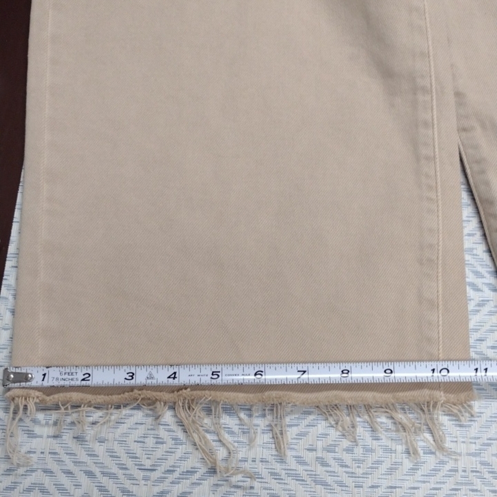 Hidden Women Khaki Cropped Wide-Leg Jeans Size 29 - Picture 15 of 15